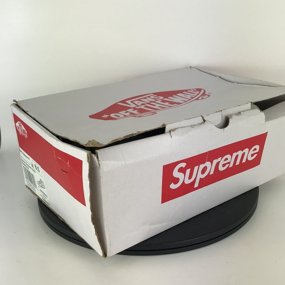 Vans x Supreme Sk8-Hi Pro Checkered Black/White Skate Shoes Men's Size 8.5 - Picture 15 of 16